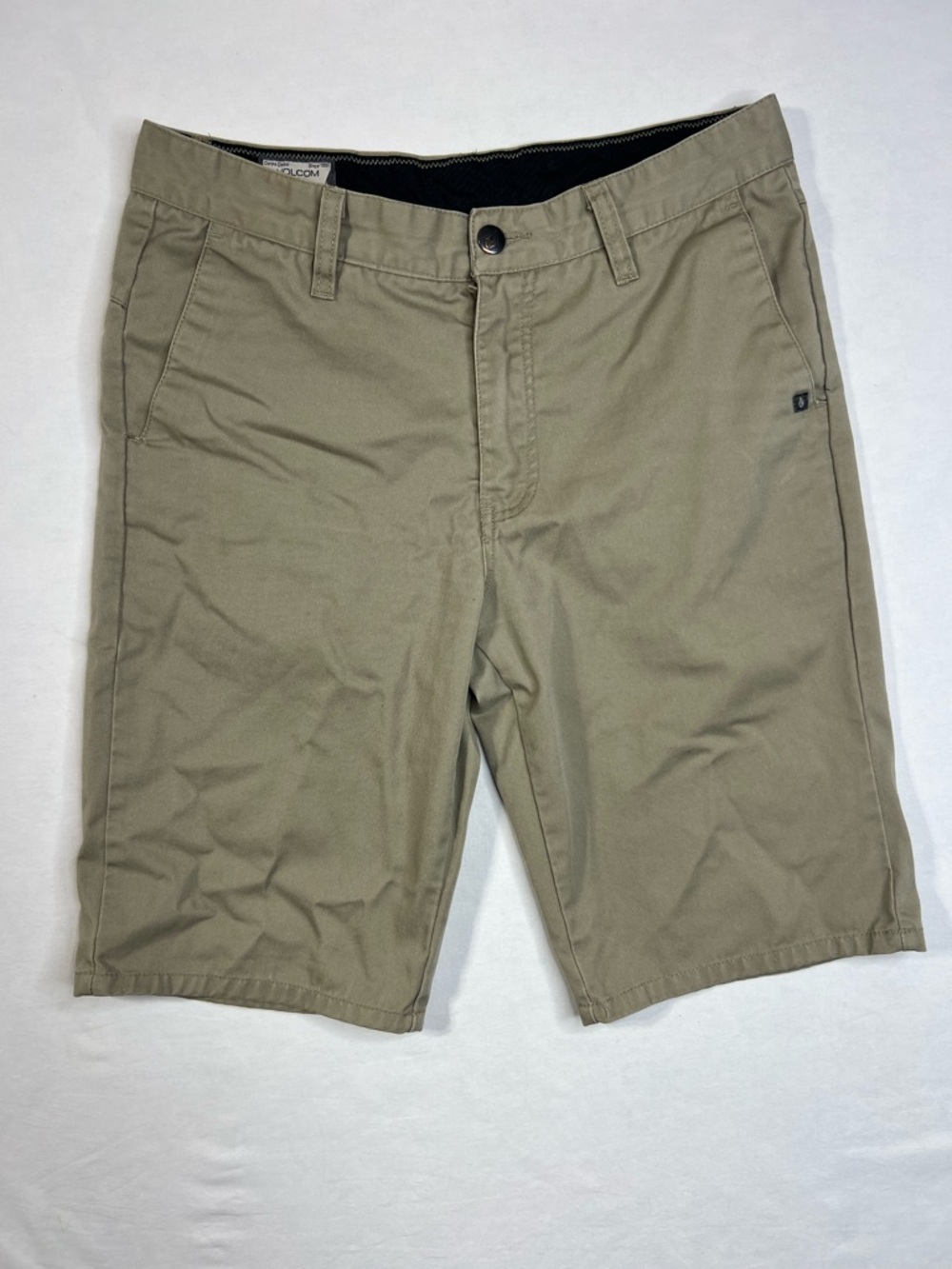 VOLCOM Frickin Chino Mens Khaki Tan Chino Shorts 30/20